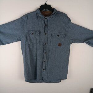 Legendary Whitetails Shirt Men L Blue Tough as Buck Showdown